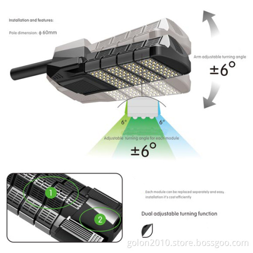 120W Module LED Street Light 85-277VAC High Quality Low Price LED Street Light 120W
